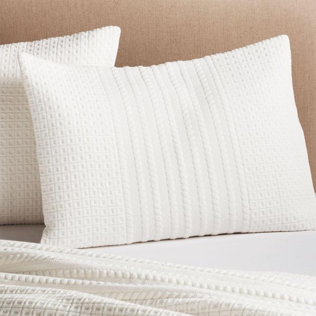 Doret White Jersey Standard Sham