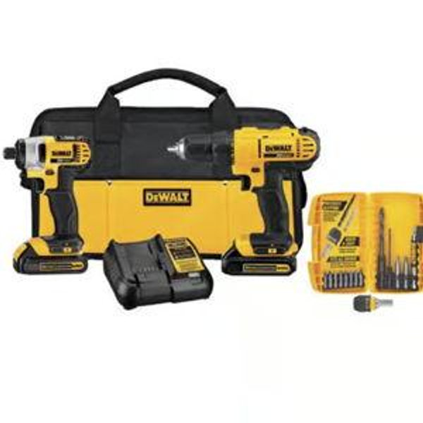DeWalt 20V Cordless Compact Drill and Impact Driver Kit