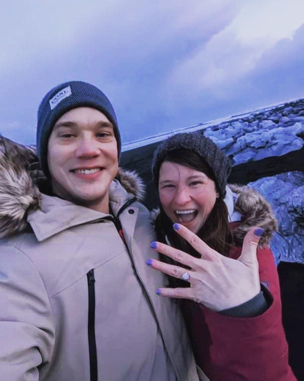 The proposal in Iceland on the diamond beach!