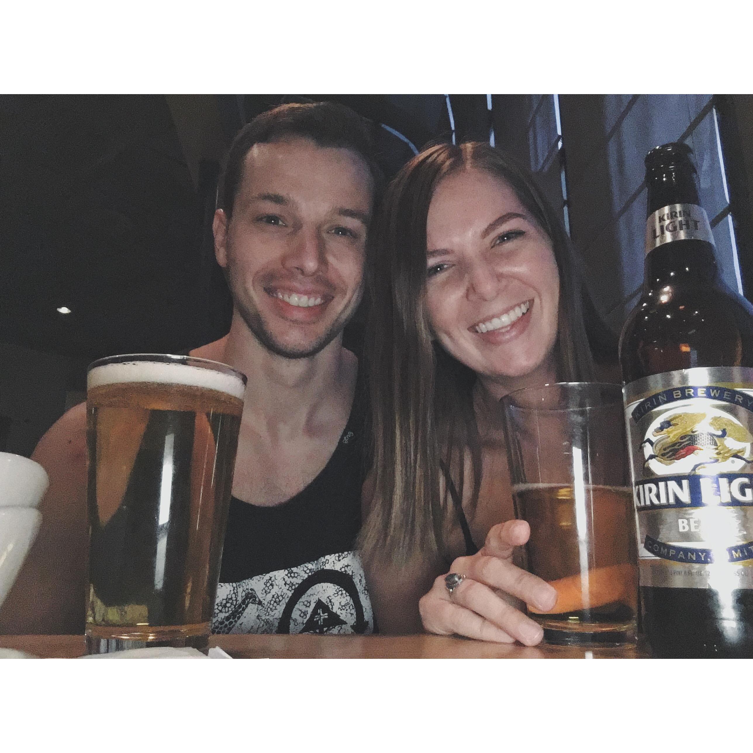 Sake bombs with the Bestman- July 16th 2016