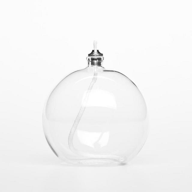 Firefly Refillable Liquid Bliss Round Glass Oil Candle - Sturdy Borosillicate Glass