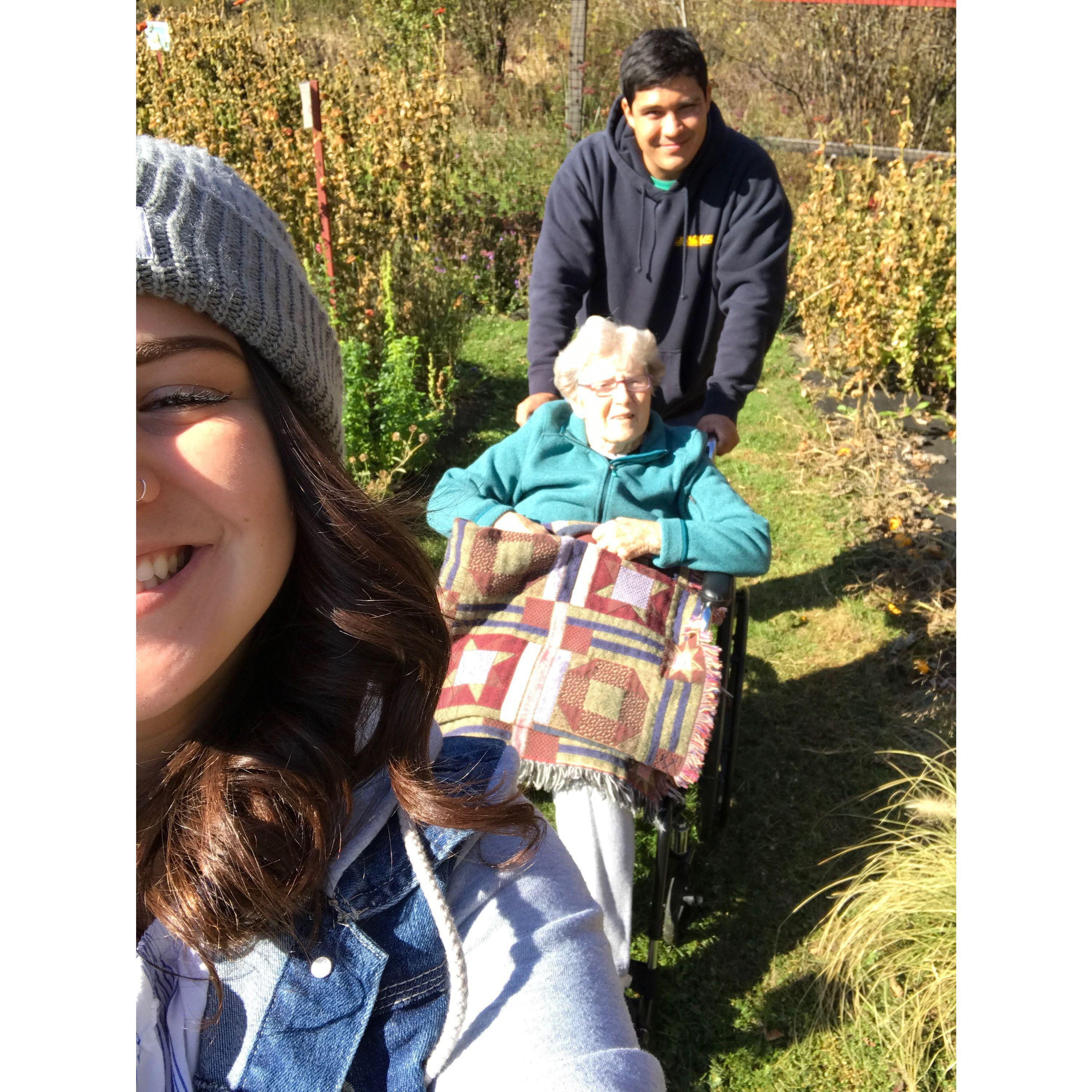 Visiting Tessa's Grammy Brown- Vermont 2017