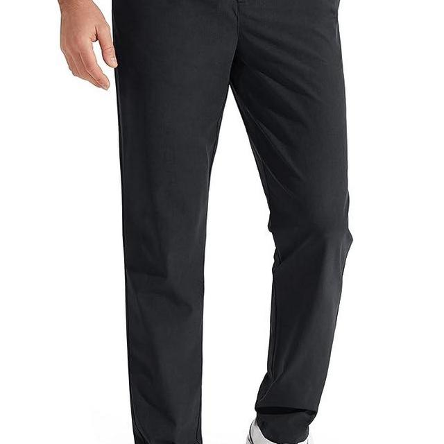 Libin Mens Golf Pants Stretch Work Dress Pants 30"/32"/34" Quick Dry Lightweight Casual Comfy Trousers with Pockets