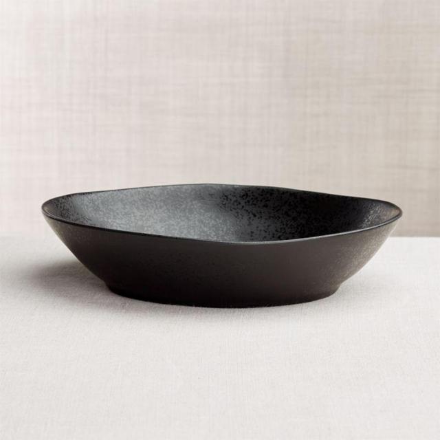 Marin Matte Black Low Bowl