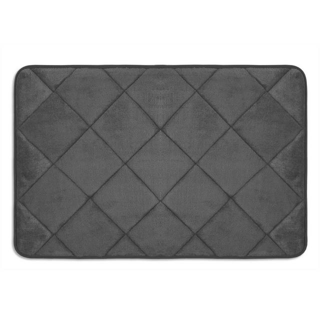 22"x42" Capri Haven Bath Mat Dark Gray - Home Dynamix