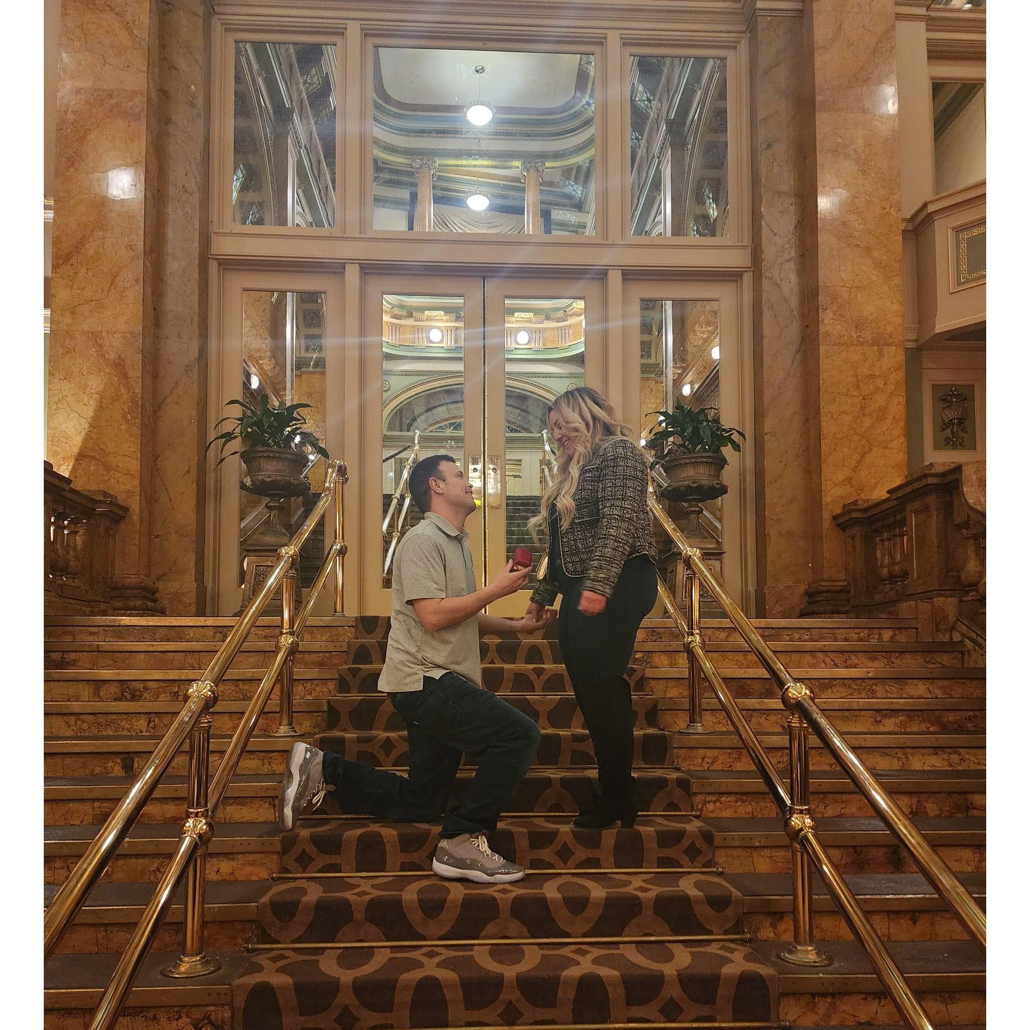 The proposal! 1.15.23