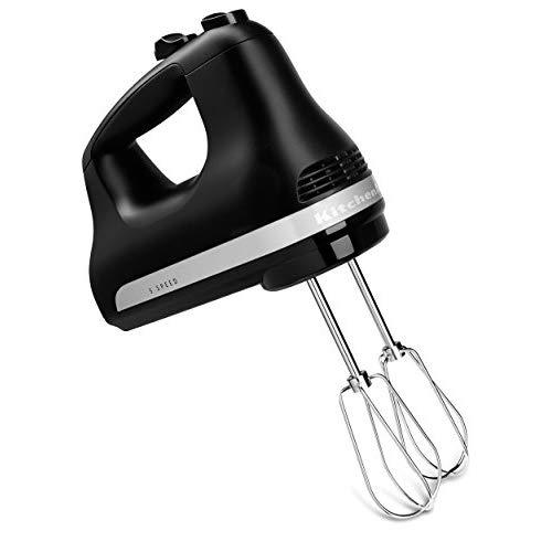 KitchenAid KHM512BM 5 Speed Hand Mixer, Black Matte