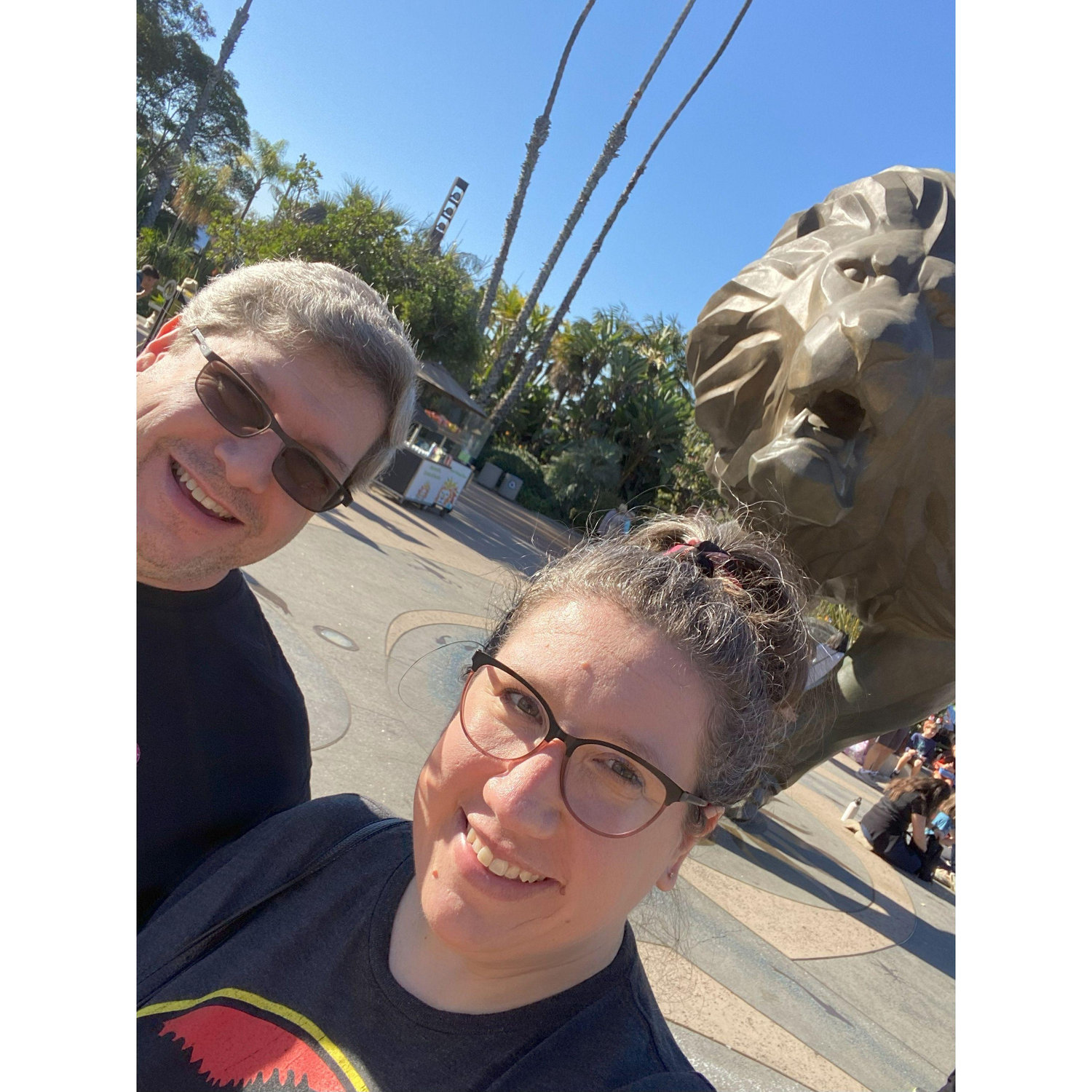 The Lion in front of San Diego Zoo!