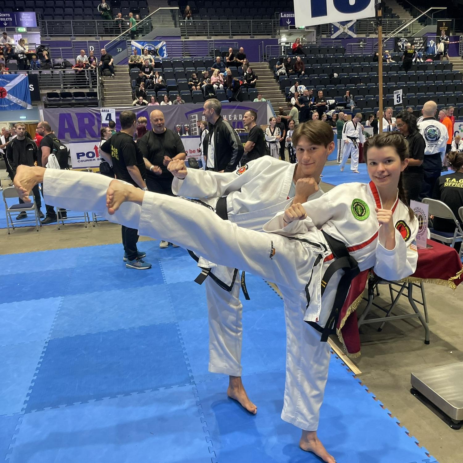 A very necessary side kick photo op.