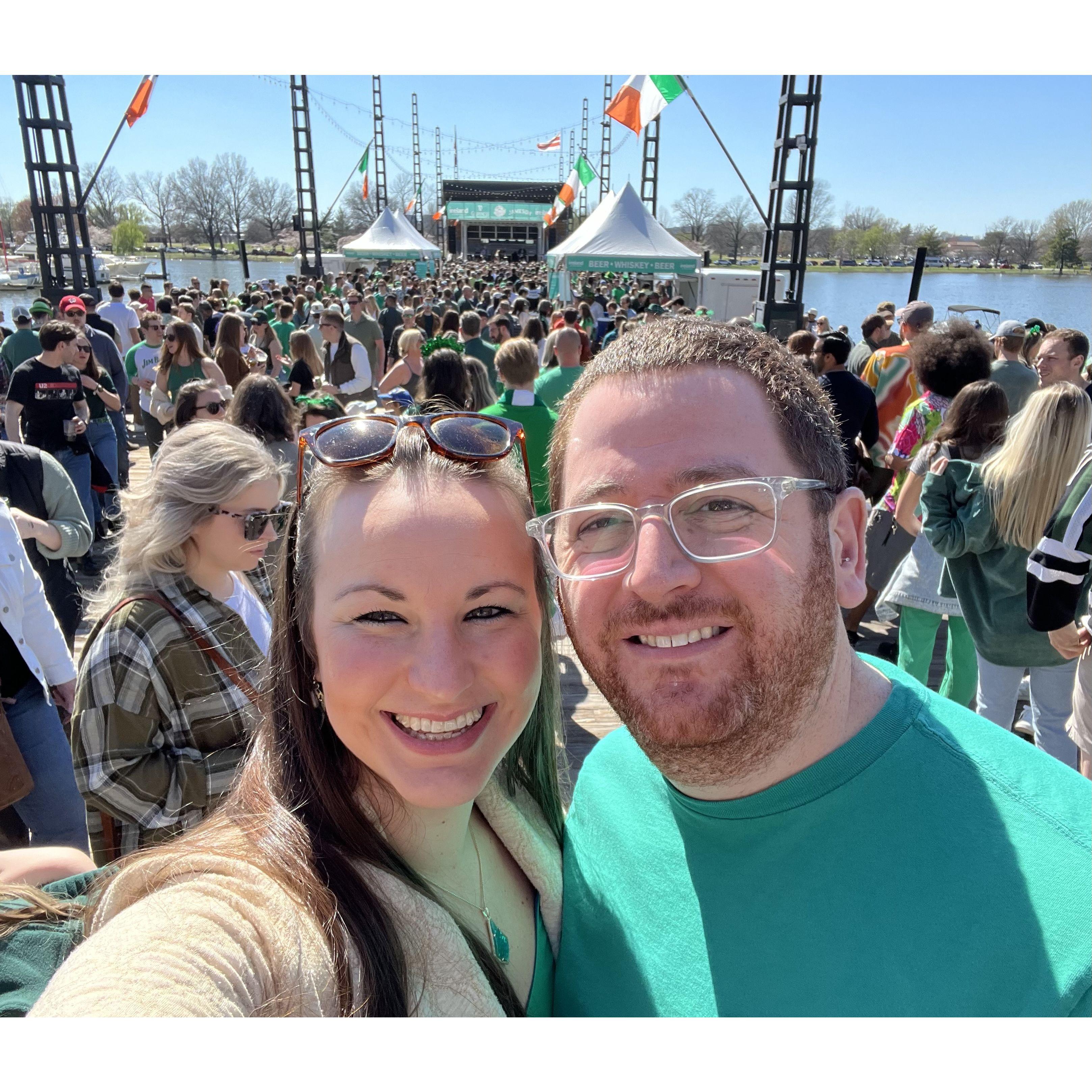 Celebrating St. Patrick's Day at the Wharf in Washington, D.C.