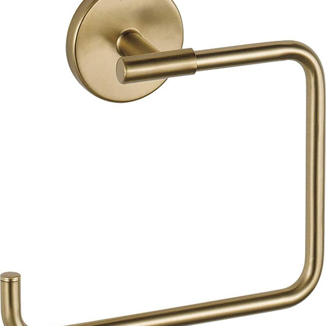 Delta Faucet 759460-CZ Trinsic Towel Ring, 2 x 6.41 x 5.69 Inches, Champagne Bronze
