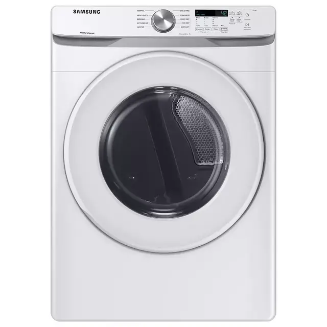 Samsung 7.5-cu ft Stackable Electric Dryer (White)