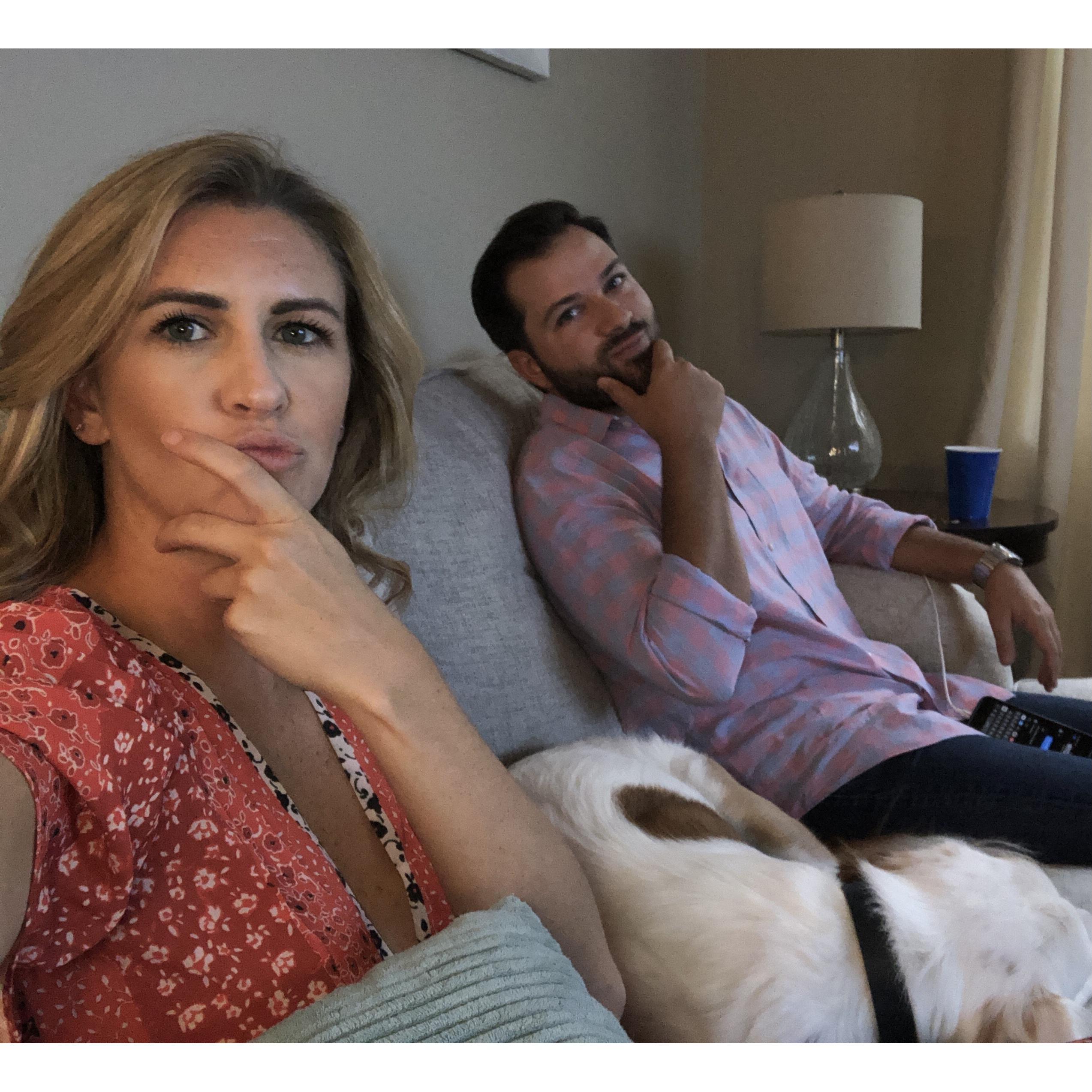 Date nights in 2020: on the couch.