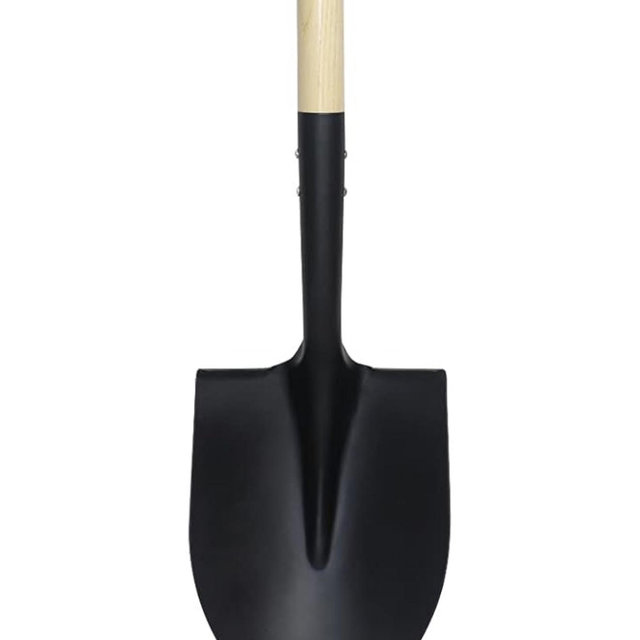 Shovel for Digging,Round Shovel, Garden Tool with D-Handle, 41 Inches in Overall Length, Wooden Handel Garden Shovel,Beach Shovel, Car Snow Shovel