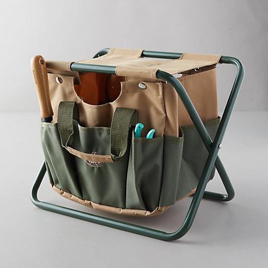 Canvas Carry-All Garden Stool