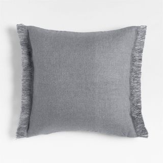 Casual Textured Fringe Square Throw Pillow Cover