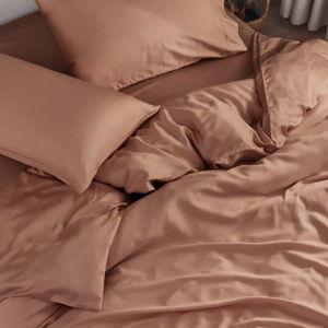 DOZ Bamboo Viscose Sheet Set, Organically Grown Bamboo, Buttery Soft, Cooling, High GSM, Deep Pockets - Queen, Clay