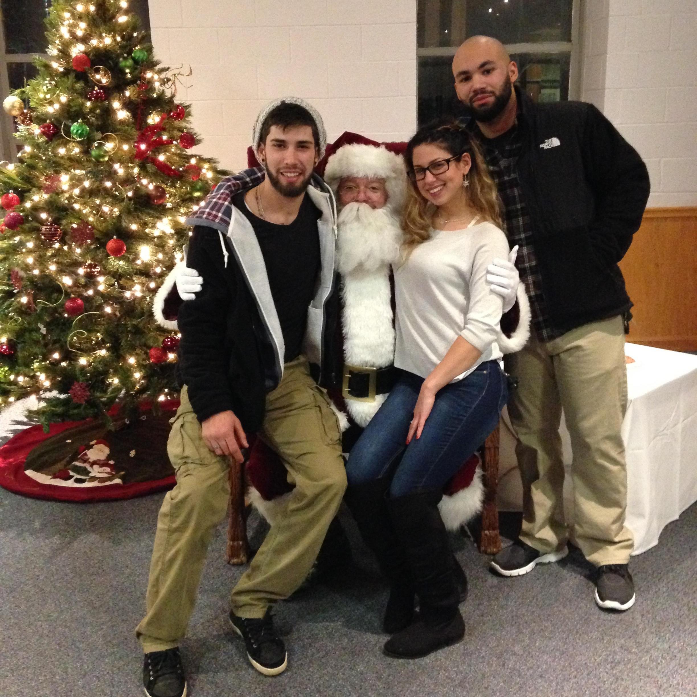 Christmas at Regis, while Brianna was going for her MS, 2014