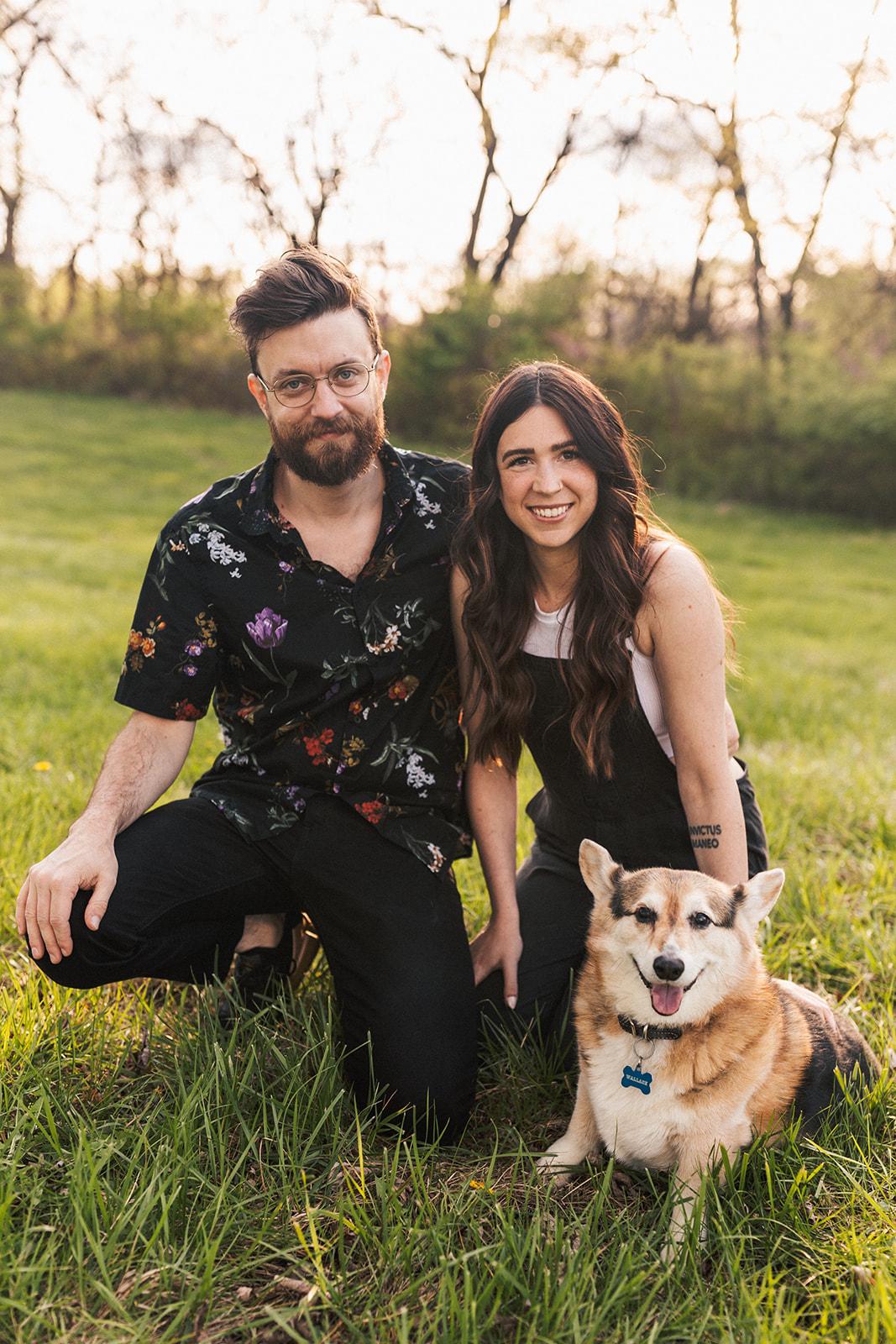 A snap of us with our boy, Wallace.