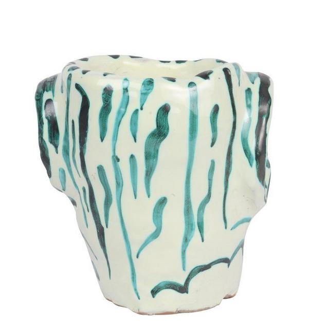 Apulian Basket Vase, Green