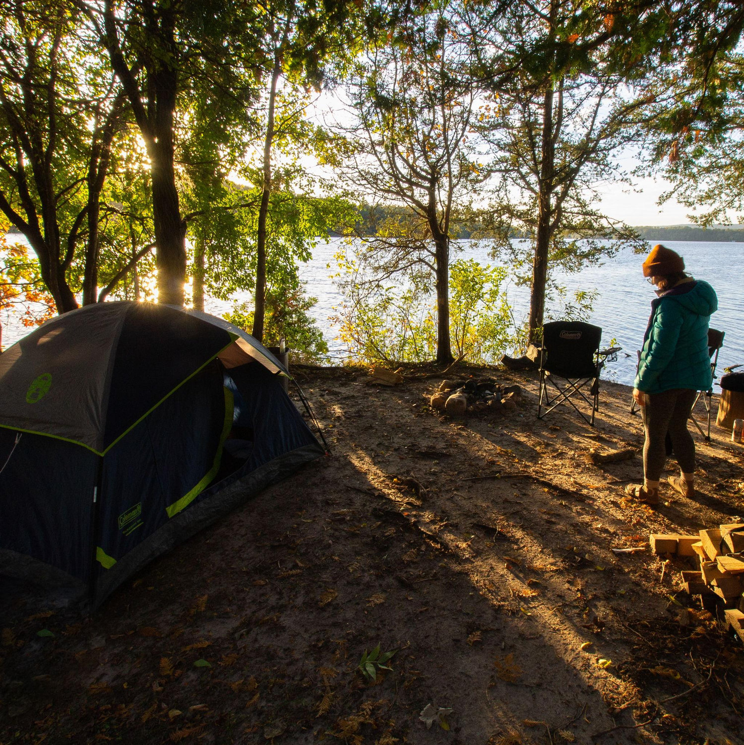 Island Camping on Lake Wisconsin. Fall 2019
