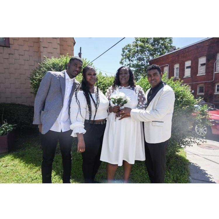 My children, husband, and I