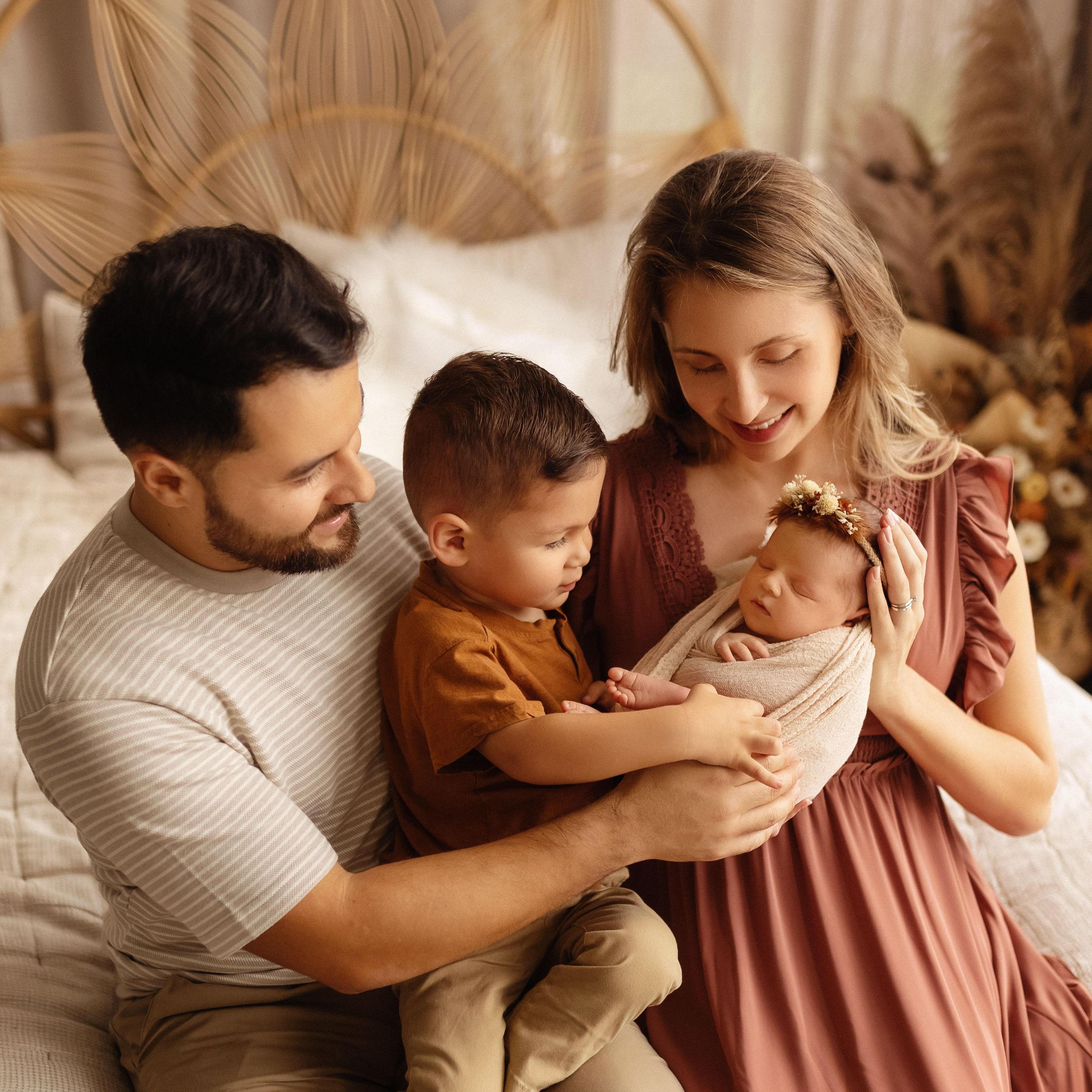 First family photoshoot as a family of four.