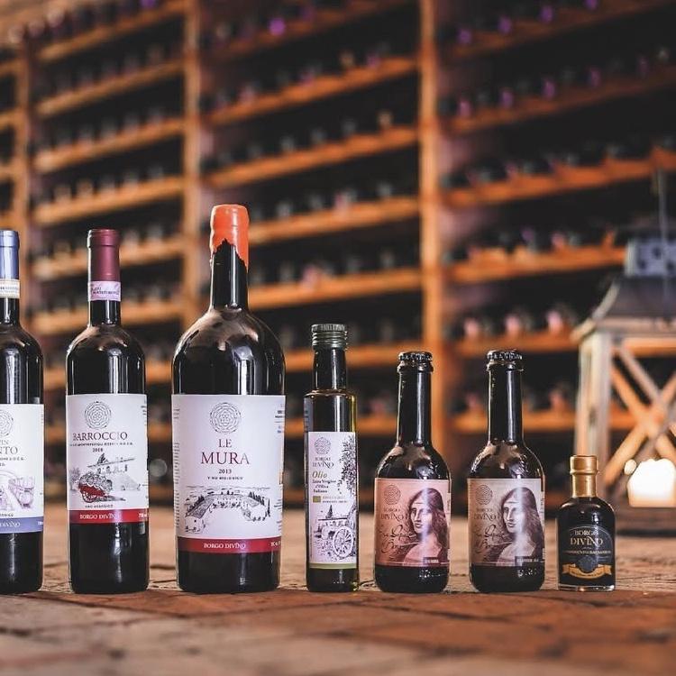 The villa’s very own production: wine, olive oil, and more, lovingly crafted from the surrounding land.
