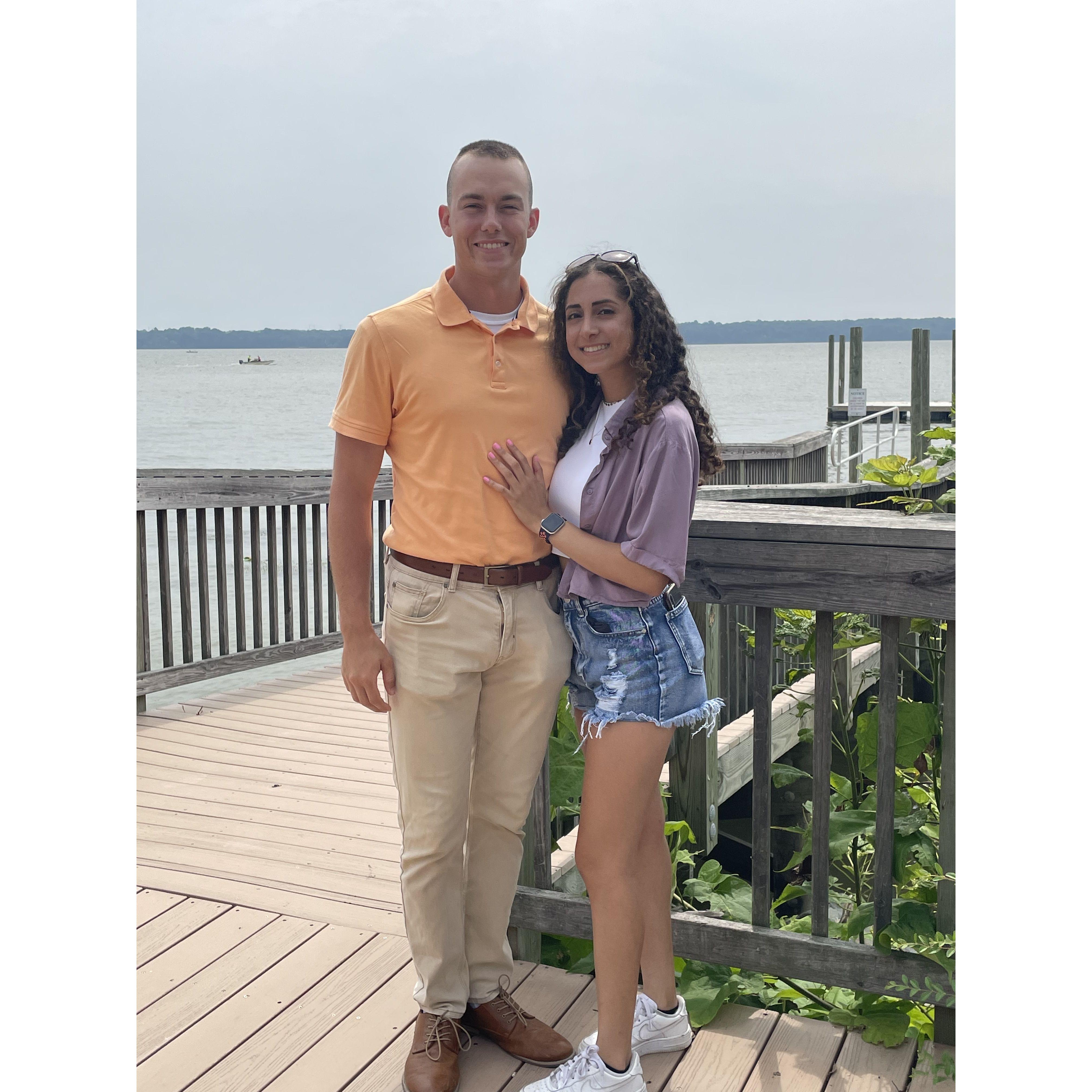 July 25th, 2021. John was at OCS and up until this point, we had only been writing letters to each other for 1.5 months! It was so nice to see each other again ❤️ Even just for a couple hours!