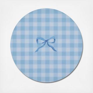 Gingham Lacquered Coaster, Set of 4