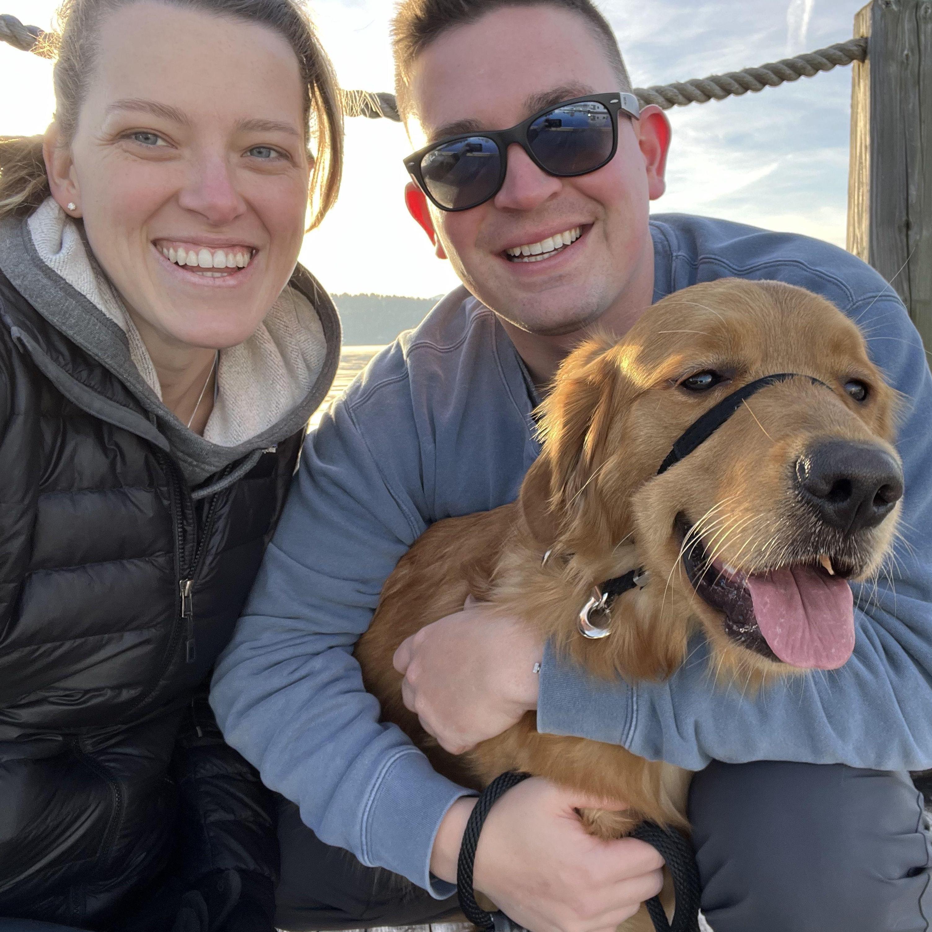 Walking Bobo around Lake Coeur d'Alene