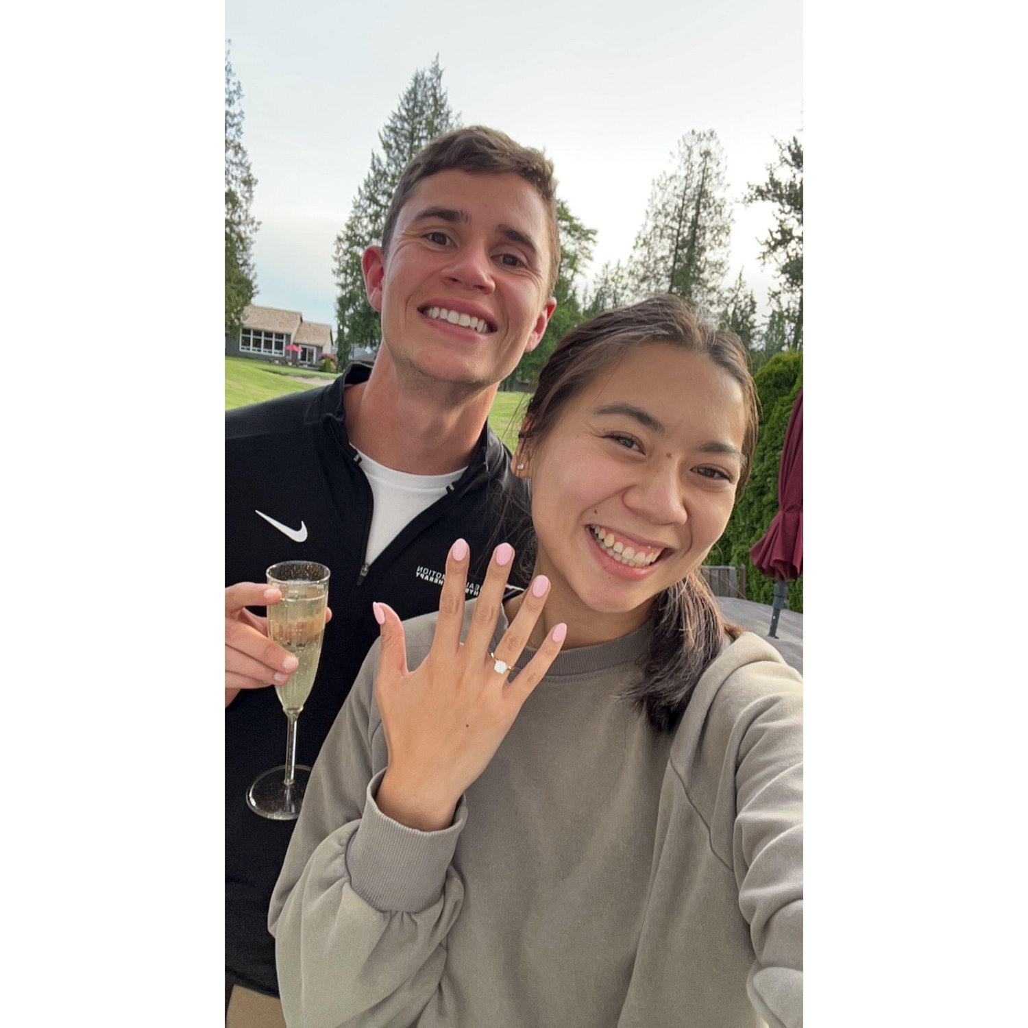 The night we got engaged!
