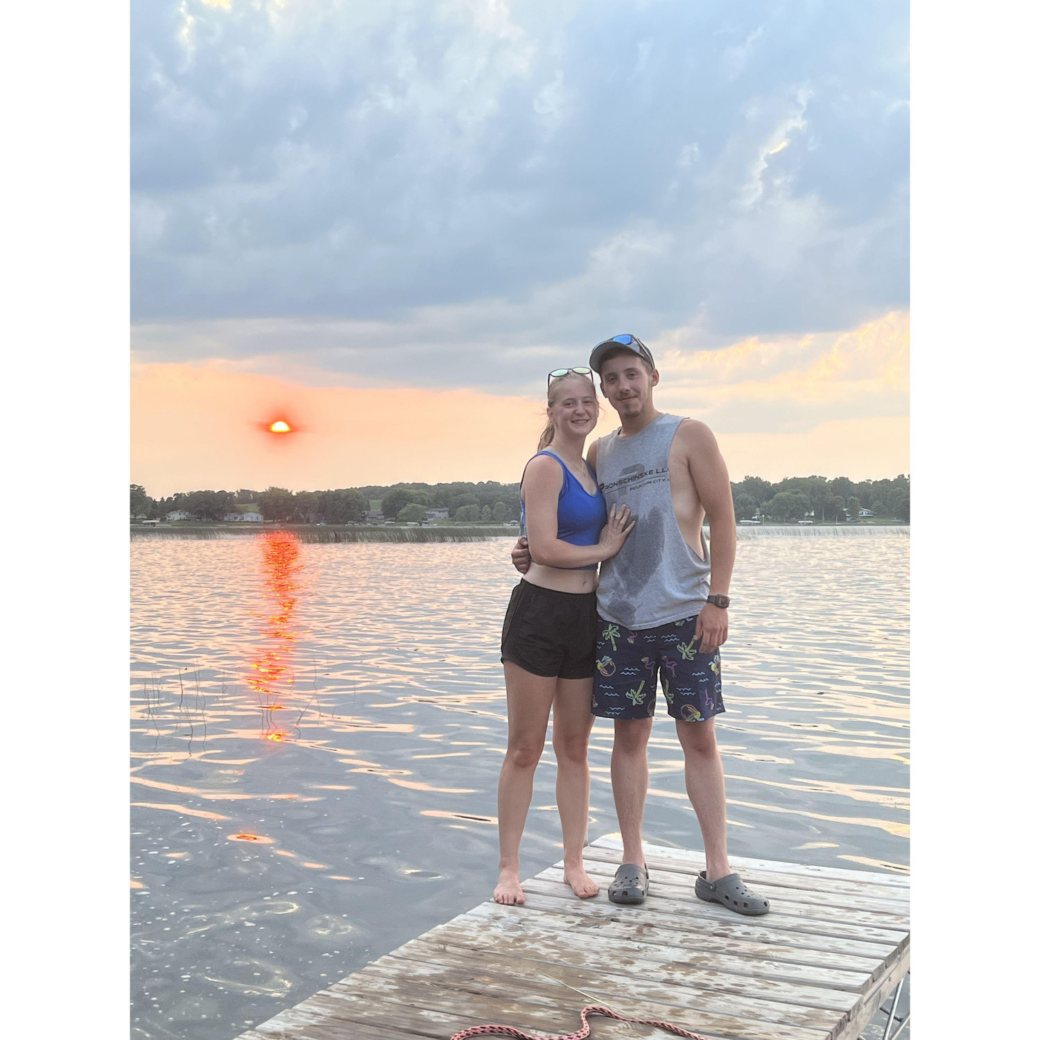 Sunset on Lake Ida