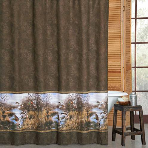 Duck Approach Shower Curtain