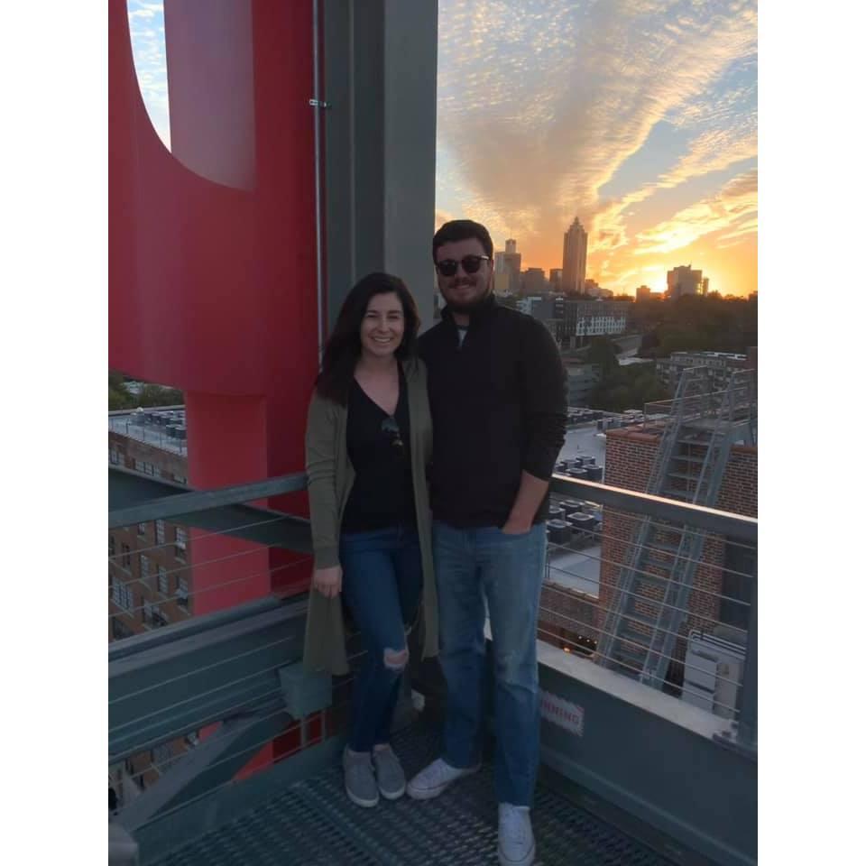 Date day in the city on the Ponce City roof top.