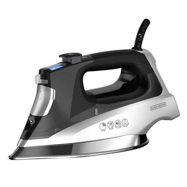 Black + Decker™ Professional Steam Iron in Silver/Black