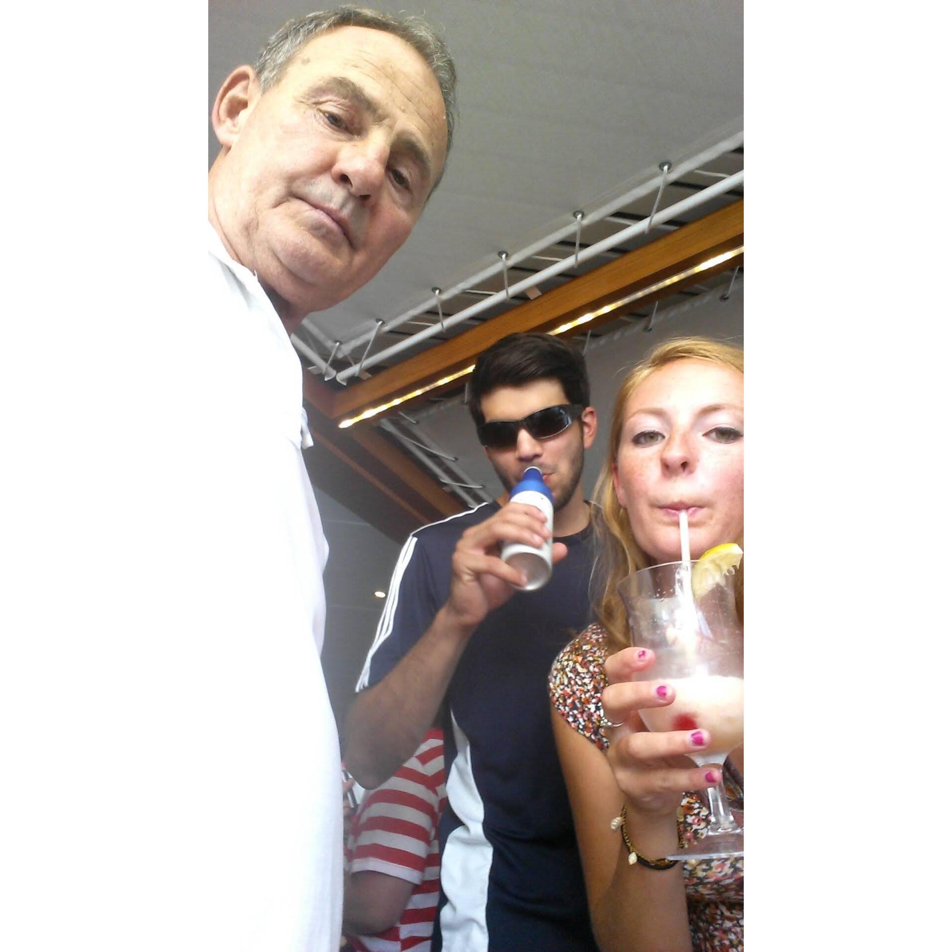 When we ran into each other on a cruise ship in 2015
