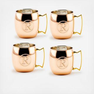 Monogram Moscow Mule Mug, Set of 4