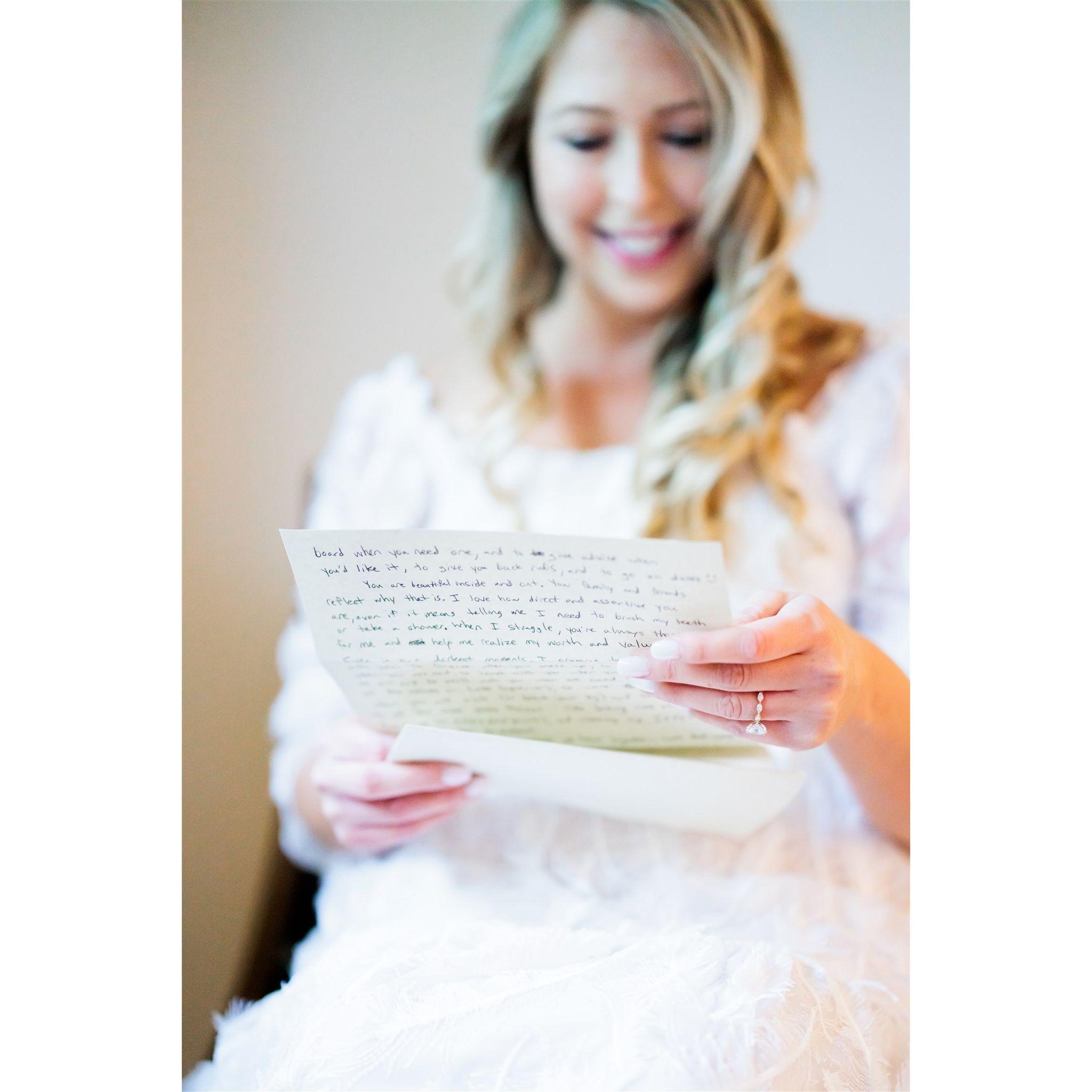 We exchanged notes on the day