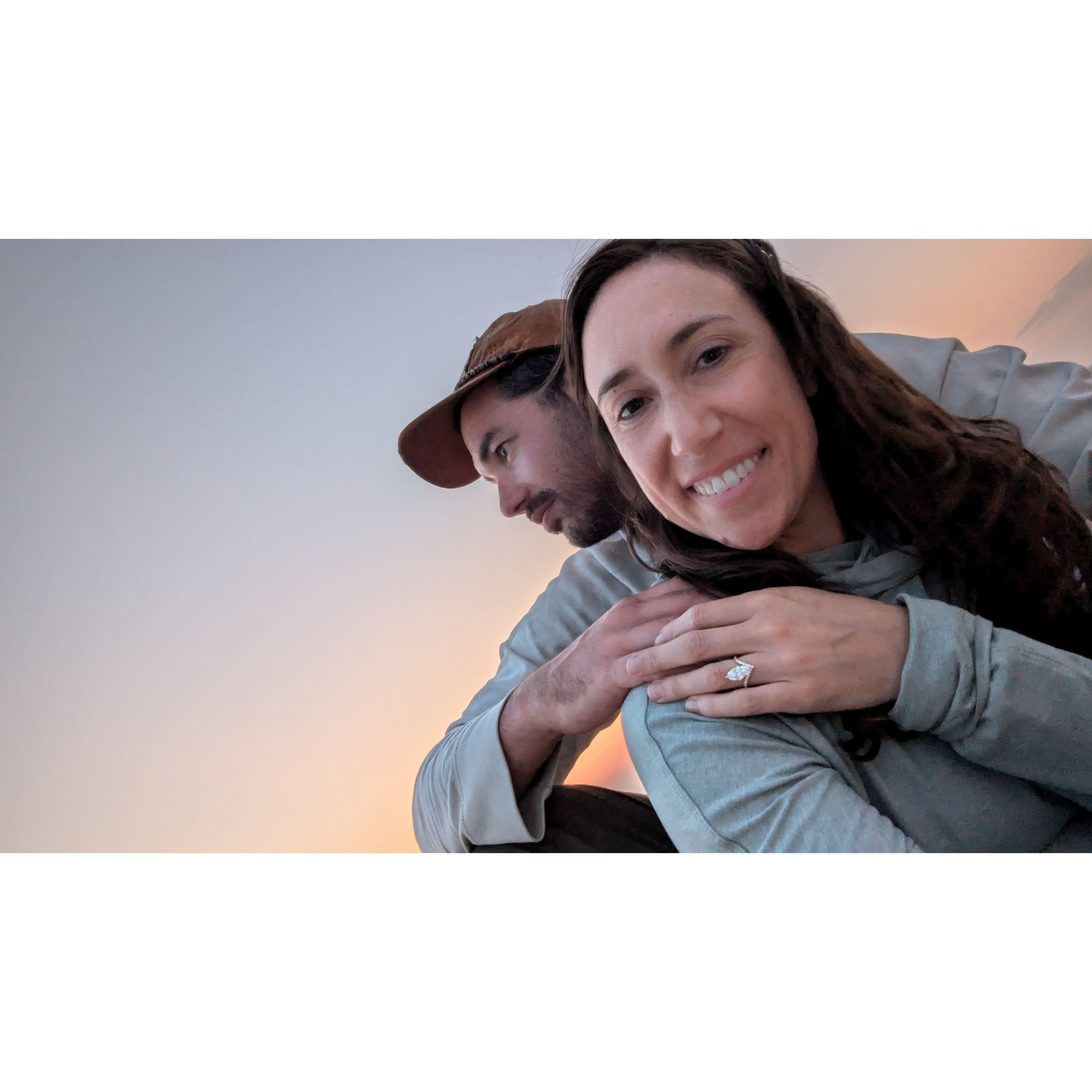 Popped the question in Badlands National Park! August 15th, 2024.