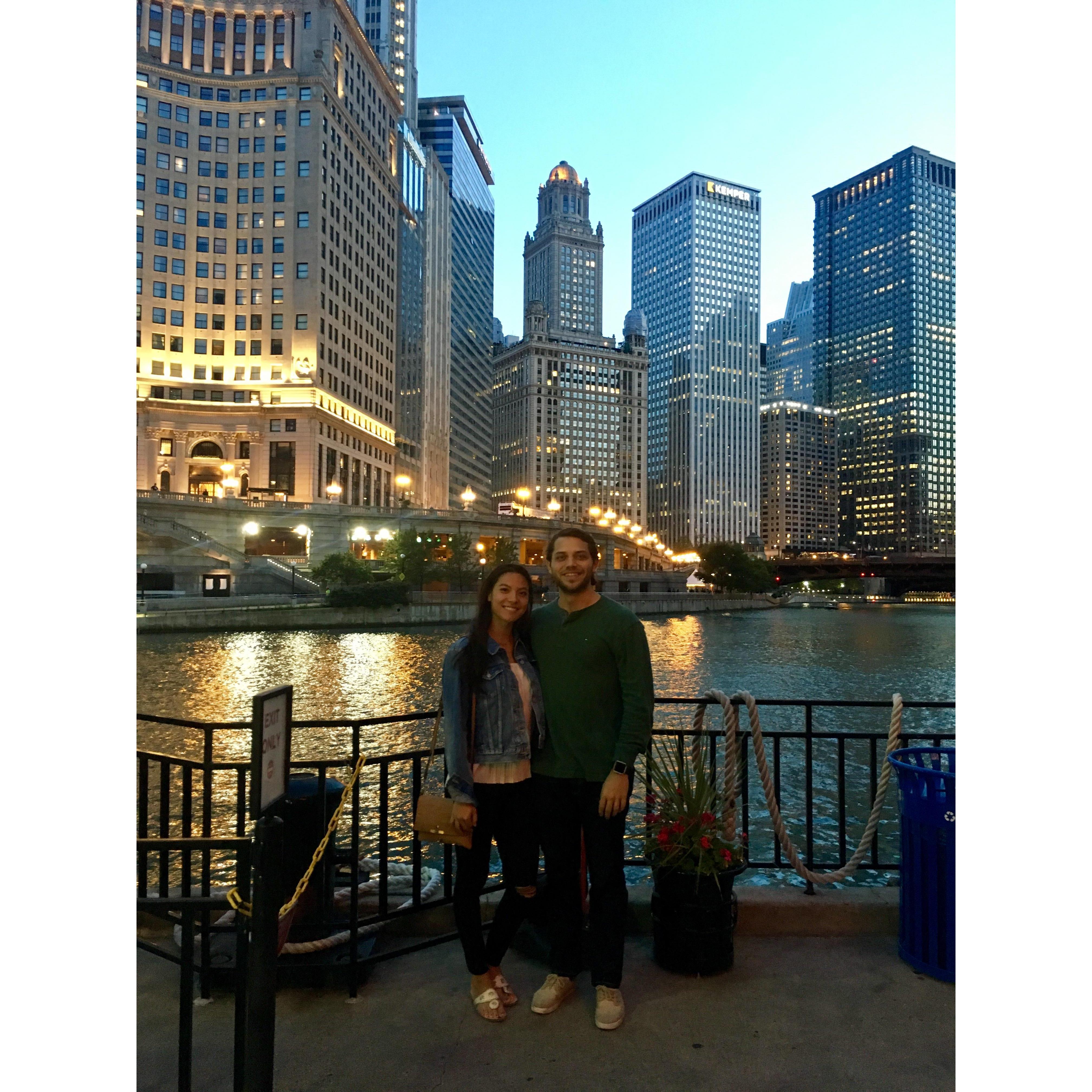 Our first big vacation together, to Chicago, IL