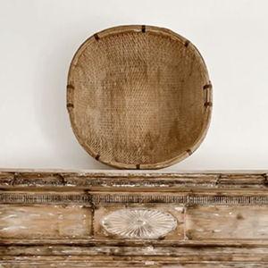 Large Woven Decorative Harvest Basket | Antique Farm House