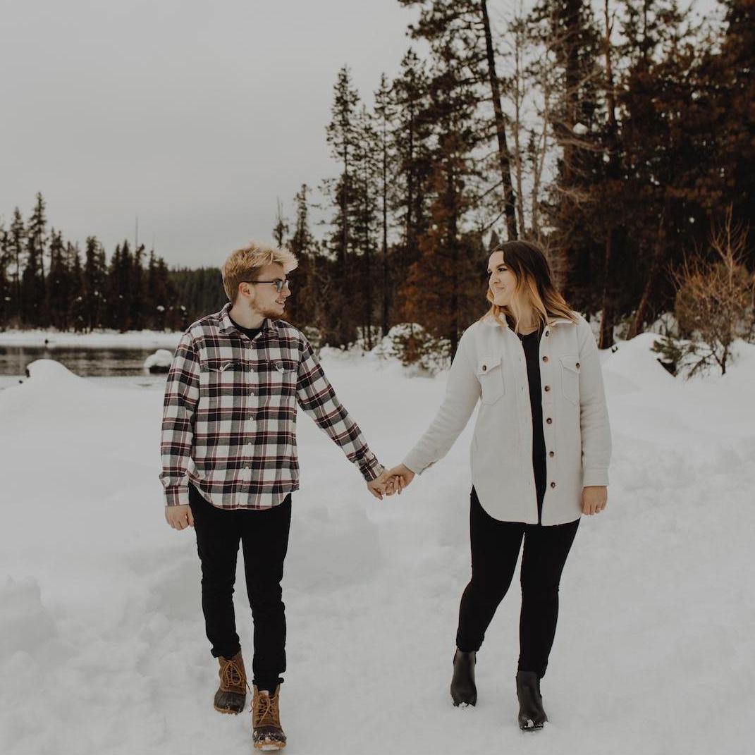 Our engagement photos by Maddy Hedman taken at Lake Wenatchee <3