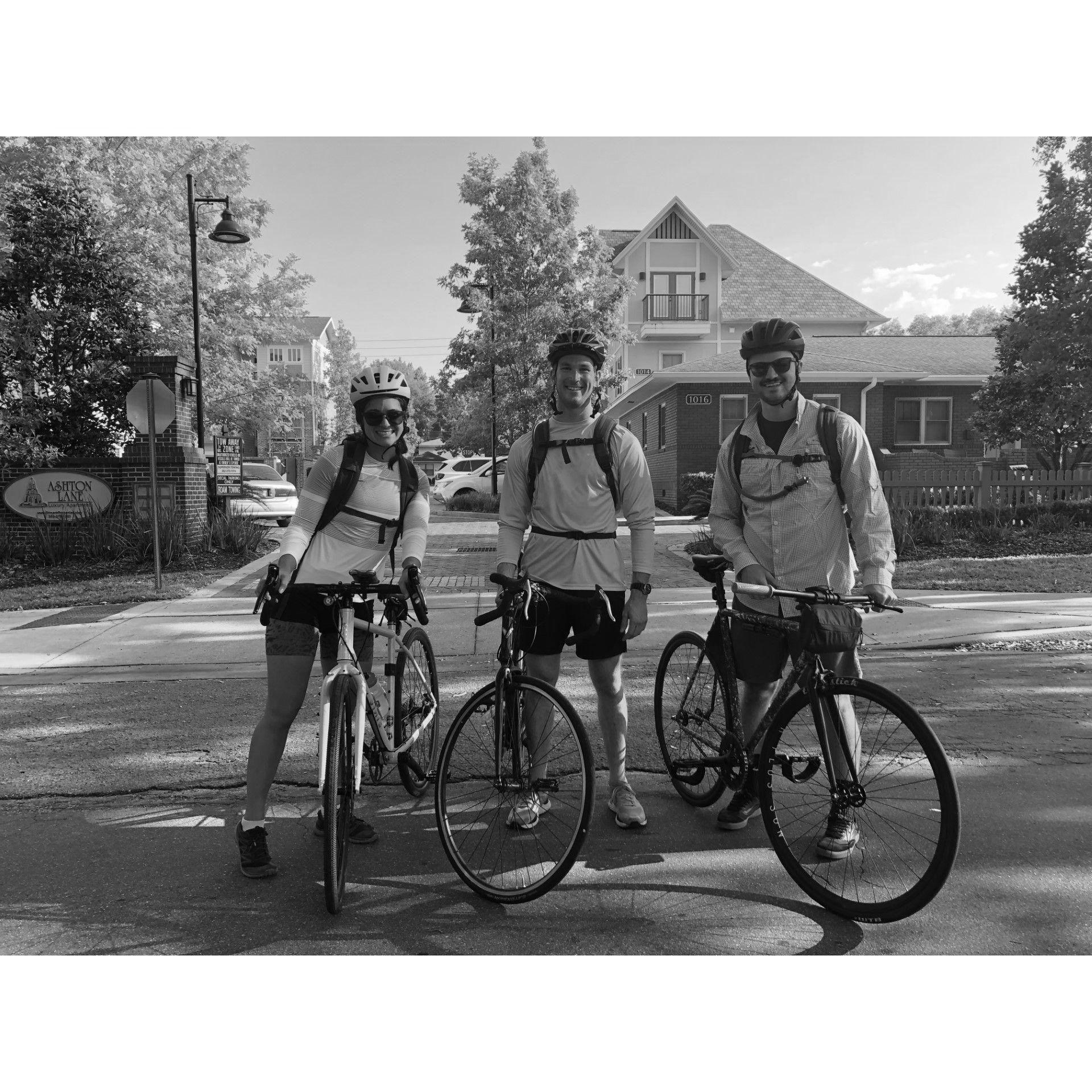 Gainesville, FL, 2021 - Right before we rode our bikes all the way to St. Augustine and back. No one had an appropriate touring bike or even remotely knew what they were doing. Unforgettable!