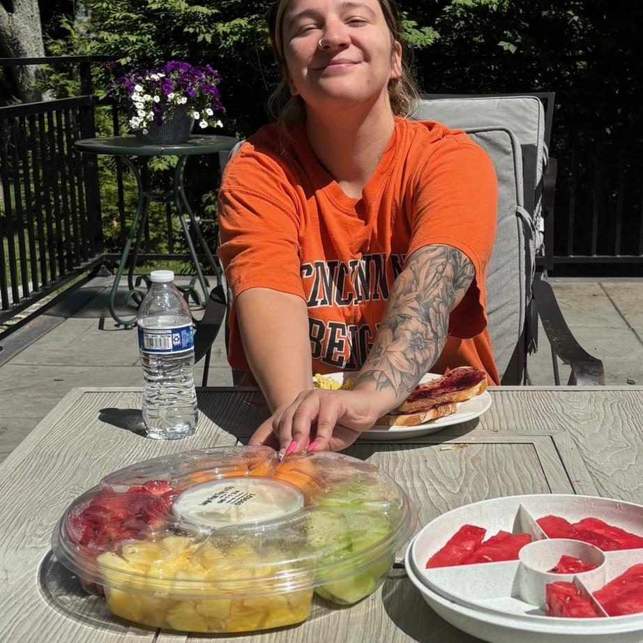 Breakfast on the patio is our favorite kind of breakfast.