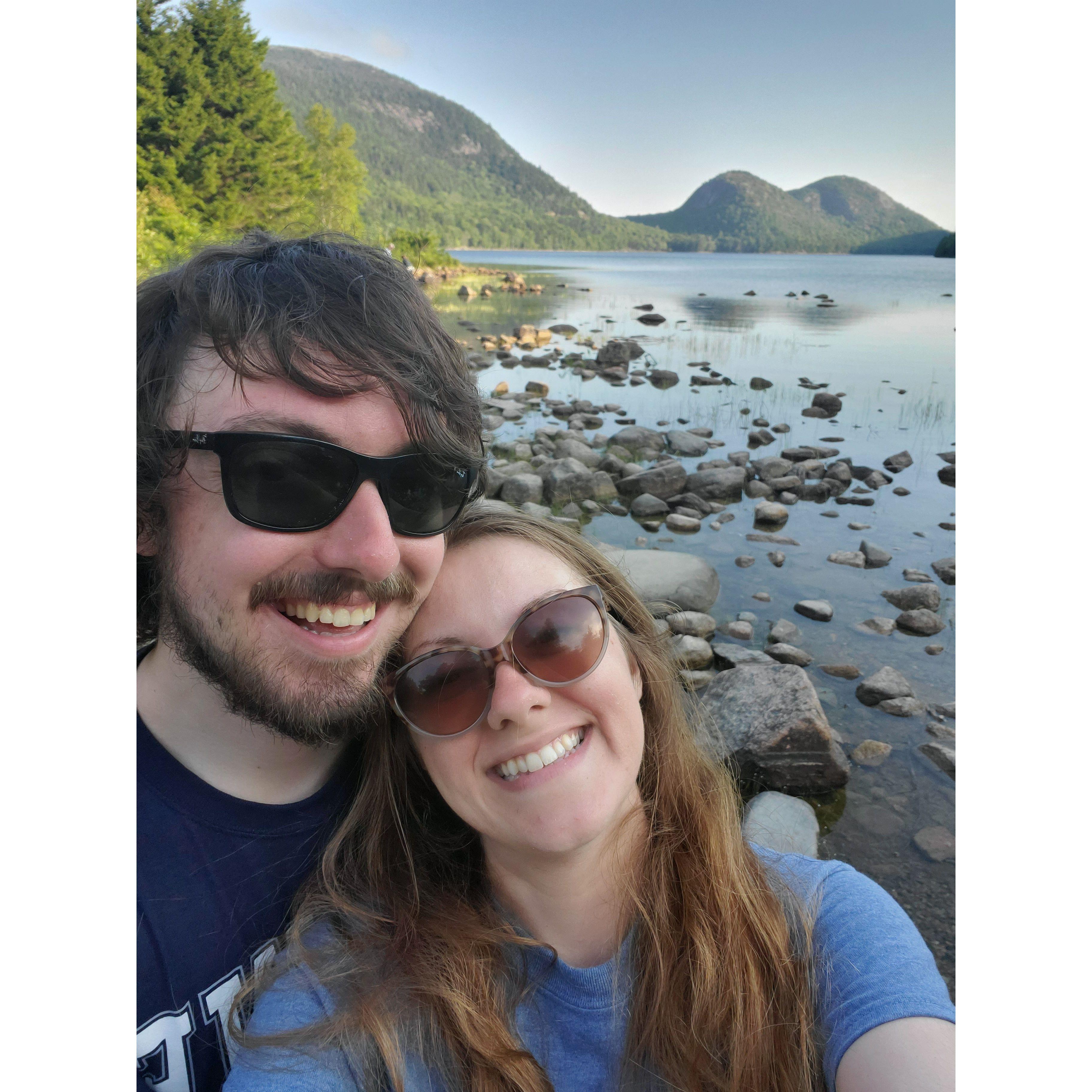 By Jordan Pond in Acadia National Park, ME.