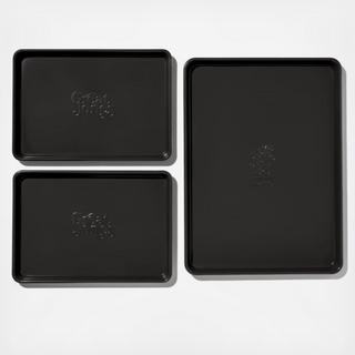 Ceramic Non-Stick Sheet Show 3-Piece Pan Set