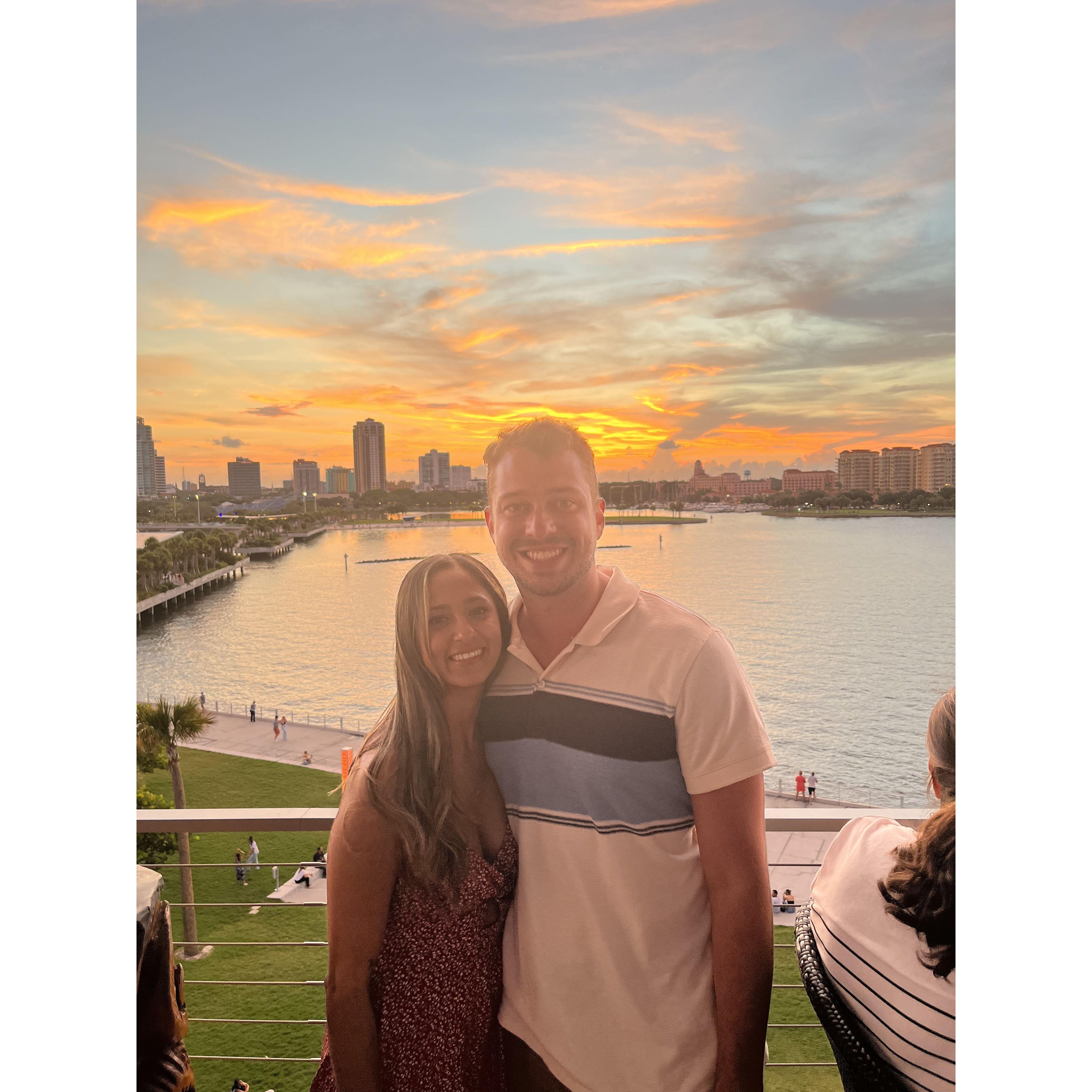 The first time Jimmy's family came to visit us in St. Pete!