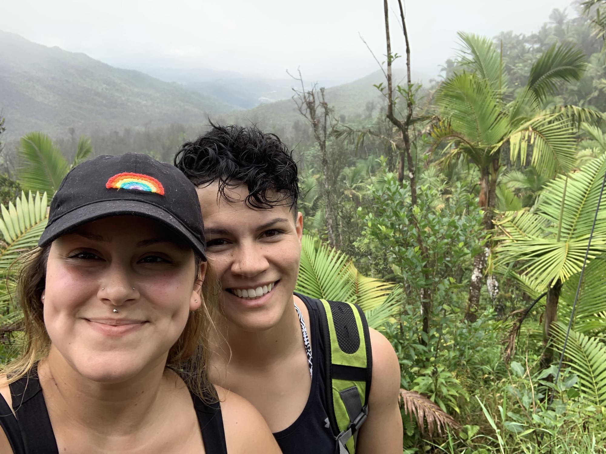 El Yunque! Climbing a mountain in the rainforest in the rain!