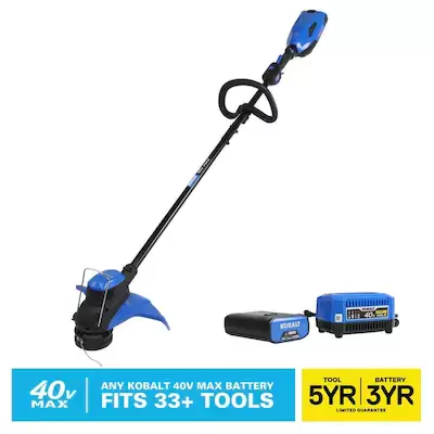 Shop Kobalt Kobalt 40-Volt Max 15-in Straight Cordless String Trimmer (Battery Included)